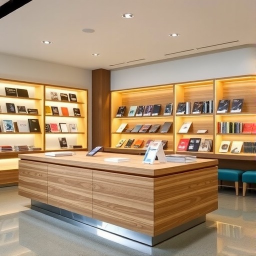 定制中岛台：图书城展示区优化