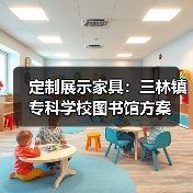 定制展示家具：三林镇专科学校图书馆方案