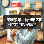 定制服务：杭州市区图书馆专用沙发隔断