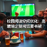 校园阅读空间优化:高境镇定制阅览室书架(图4) 校园阅读空间优化:高境镇定制阅览室书架(图4)