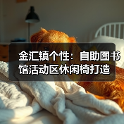 金汇镇个性：自助图书馆活动区休闲椅打造（图3）