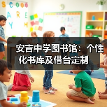 安吉中学图书馆：个性化书库及借台定制