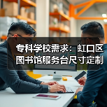 专科学校需求:虹口区图书馆服务台尺寸定制(图4) 专科学校需求:虹口区图书馆服务台尺寸定制(图4)