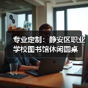 专业定制：静安区职业学校图书馆休闲圆桌