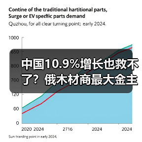 中国10.9%增长也救不了？俄木材商最大金主市场正被“低价抢占”！
