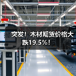 突发！木材期货价格大跌19.5%！