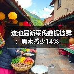 这地最新采伐数据披露：原木减少14%（图4）