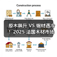 原木飙升 VS 锯材遇冷！2025 法国木材市场格局重塑，木结构建筑需求成亮点