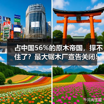 占中国56%的原木帝国，撑不住了？最大锯木厂宣告关闭！