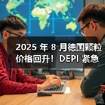 2025 年 8 月德国颗粒价格回升！DEPI 紧急建议：暑假结束前下单，避开供暖季涨价潮（图2）