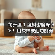 每升温 1 度树密度降 9%！山灰林碳汇功能弱化，研究指间伐可破局
