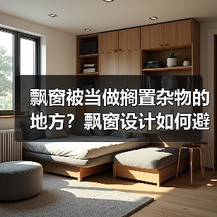 飘窗被当做搁置杂物的地方？飘窗设计如何避免浪费（图3）