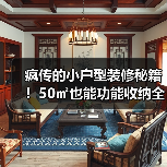 疯传的小户型装修秘籍!50㎡也能功能收纳全拿捏(图1) 疯传的小户型装修秘籍!50㎡也能功能收纳全拿捏(图1)