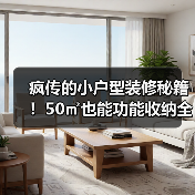 疯传的小户型装修秘籍!50㎡也能功能收纳全拿捏(图3) 疯传的小户型装修秘籍!50㎡也能功能收纳全拿捏(图3)