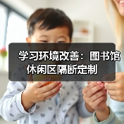学习环境改善:图书馆休闲区隔断定制(图2) 学习环境改善:图书馆休闲区隔断定制(图2)