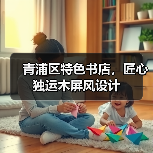 青浦区特色书店,匠心独运木屏风设计(图2) 青浦区特色书店,匠心独运木屏风设计(图2)