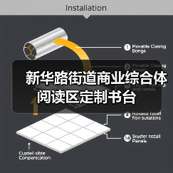 新华路街道商业综合体阅读区定制书台(图4) 新华路街道商业综合体阅读区定制书台(图4)