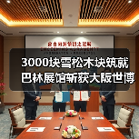 3000块雪松木块筑就 巴林展馆斩获大阪世博会设计大奖(图1) 3000块雪松木块筑就 巴林展馆斩获大阪世博会设计大奖(图1)