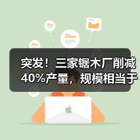 突发!三家锯木厂削减40%产量,规模相当于一整座工厂!(图3) 突发!三家锯木厂削减40%产量,规模相当于一整座工厂!(图3)