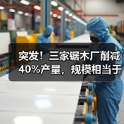突发!三家锯木厂削减40%产量,规模相当于一整座工厂!(图2) 突发!三家锯木厂削减40%产量,规模相当于一整座工厂!(图2)