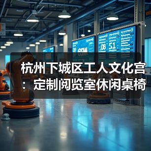 杭州下城区工人文化宫：定制阅览室休闲桌椅（图4）