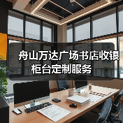 舟山万达广场书店收银柜台定制服务(图4) 舟山万达广场书店收银柜台定制服务(图4)