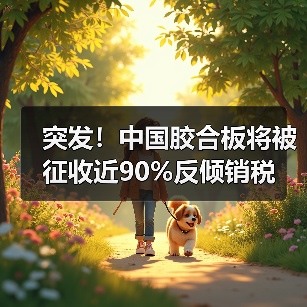 突发！中国胶合板将被征收近90%反倾销税