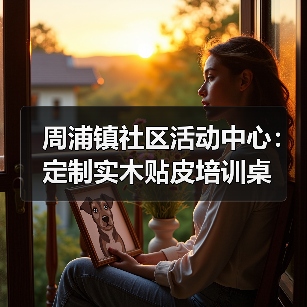 周浦镇社区活动中心：定制实木贴皮培训桌（图2）