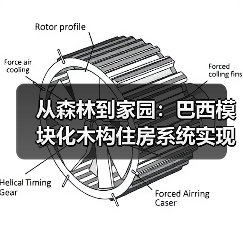 从森林到家园:巴西模块化木构住房系统实现快速低干扰建造(图4) 从森林到家园:巴西模块化木构住房系统实现快速低干扰建造(图4)