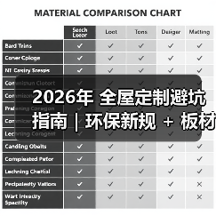 2026年 全屋定制避坑指南|环保新规 + 板材智商税 + 6 大维度,看完少花 3 万!(图2) 2026年 全屋定制避坑指南|环保新规 + 板材智商税 + 6 大维度,看完少花 3 万!(图2)