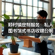 顾村镇定制服务：私人图书馆式书店收银台制作