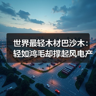 世界最轻木材巴沙木:轻如鸿毛却撑起风电产业半边天(图1) 世界最轻木材巴沙木:轻如鸿毛却撑起风电产业半边天(图1)