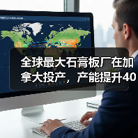 全球最大石膏板厂在加拿大投产,产能提升40%助力住房建设(图2) 全球最大石膏板厂在加拿大投产,产能提升40%助力住房建设(图2)