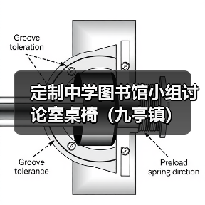 定制中学图书馆小组讨论室桌椅（九亭镇）（图2）