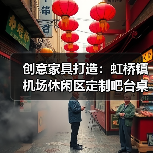创意家具打造：虹桥镇机场休闲区定制吧台桌（图4）
