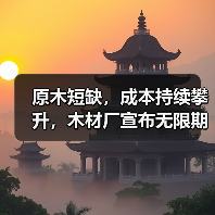 原木短缺,成本持续攀升,木材厂宣布无限期停业!(图2) 原木短缺,成本持续攀升,木材厂宣布无限期停业!(图2)