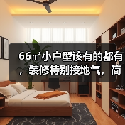 66㎡小户型该有的都有，装修特别接地气，简单实用又大方（图2）