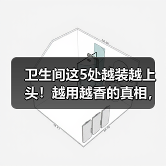 卫生间这5处越装越上头！越用越香的真相，不用一次不知道！（图2）