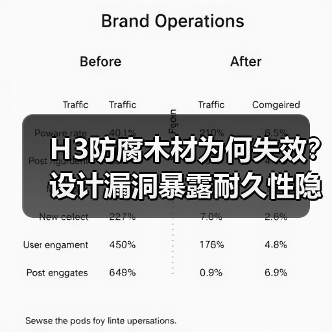 H3防腐木材为何失效?设计漏洞暴露耐久性隐患(图1) H3防腐木材为何失效?设计漏洞暴露耐久性隐患(图1)