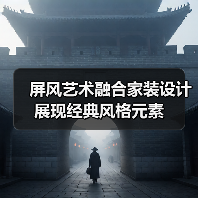屏风艺术融合家装设计展现经典风格元素(图3) 屏风艺术融合家装设计展现经典风格元素(图3)