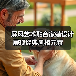 屏风艺术融合家装设计展现经典风格元素(图4) 屏风艺术融合家装设计展现经典风格元素(图4)