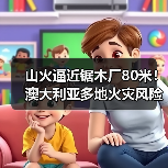 山火逼近锯木厂80米!澳大利亚多地火灾风险飙升(图2) 山火逼近锯木厂80米!澳大利亚多地火灾风险飙升(图2)