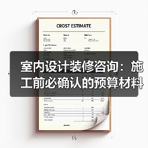 室内设计装修咨询：施工前必确认的预算材料风格细节（图2）