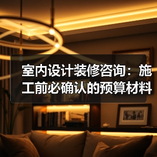 室内设计装修咨询：施工前必确认的预算材料风格细节（图4）
