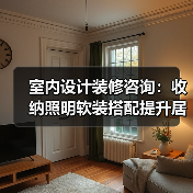 室内设计装修咨询：收纳照明软装搭配提升居住舒适度