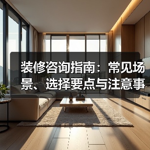 装修咨询指南：常见场景、选择要点与注意事项2026（图2）