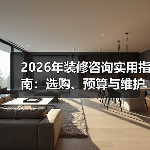 2026年装修咨询实用指南:选购、预算与维护常见问题解析(图4) 2026年装修咨询实用指南:选购、预算与维护常见问题解析(图4)