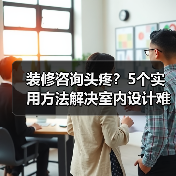 装修咨询头疼？5个实用方法解决室内设计难题