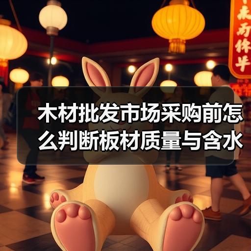木材批发市场采购前怎么判断板材质量与含水率