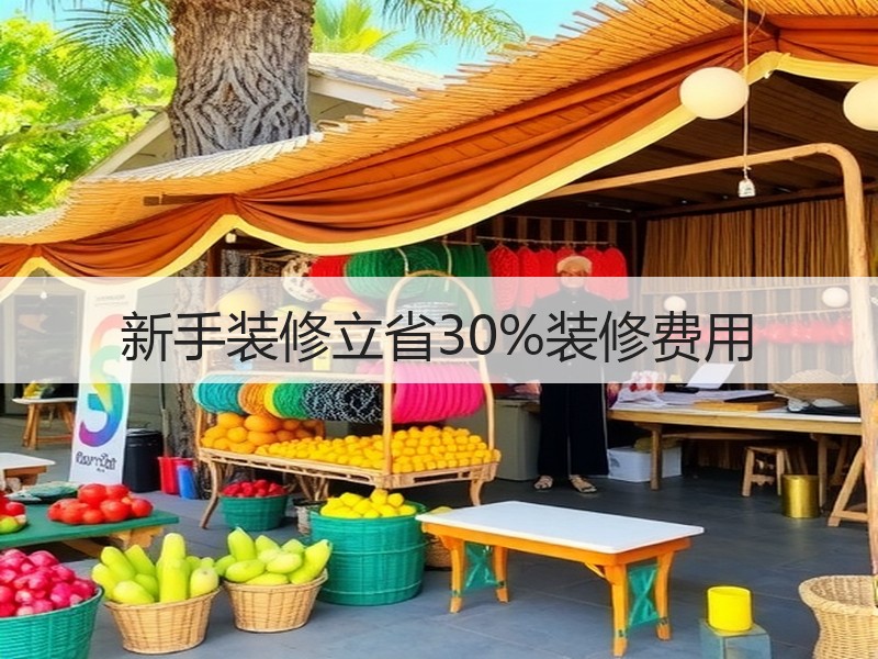 新手装修立省30%装修费用
